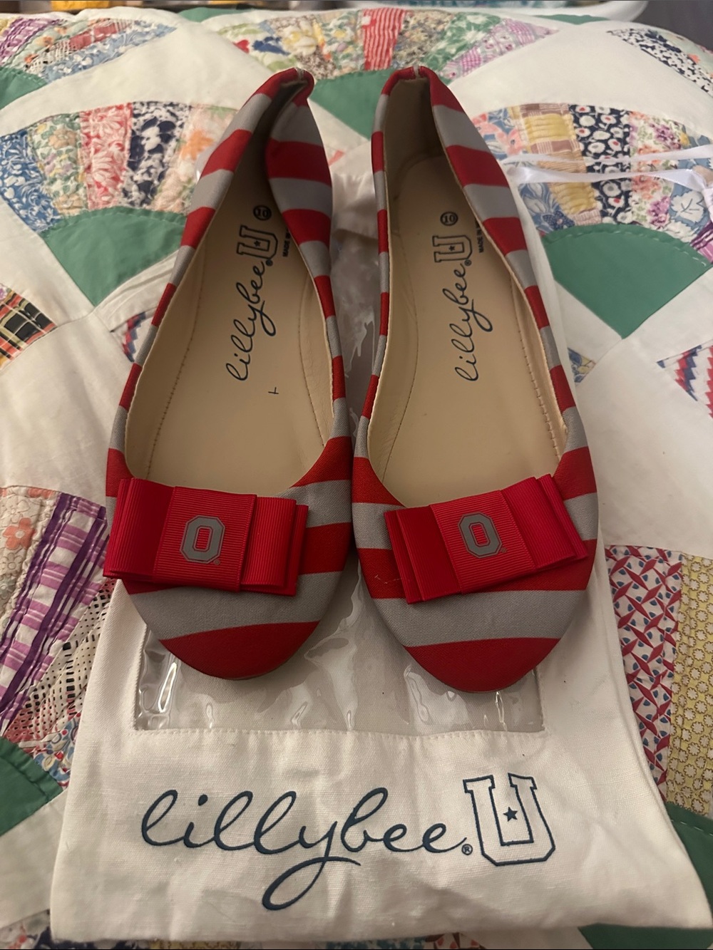 Lillybee Gameday Ohio State Flats